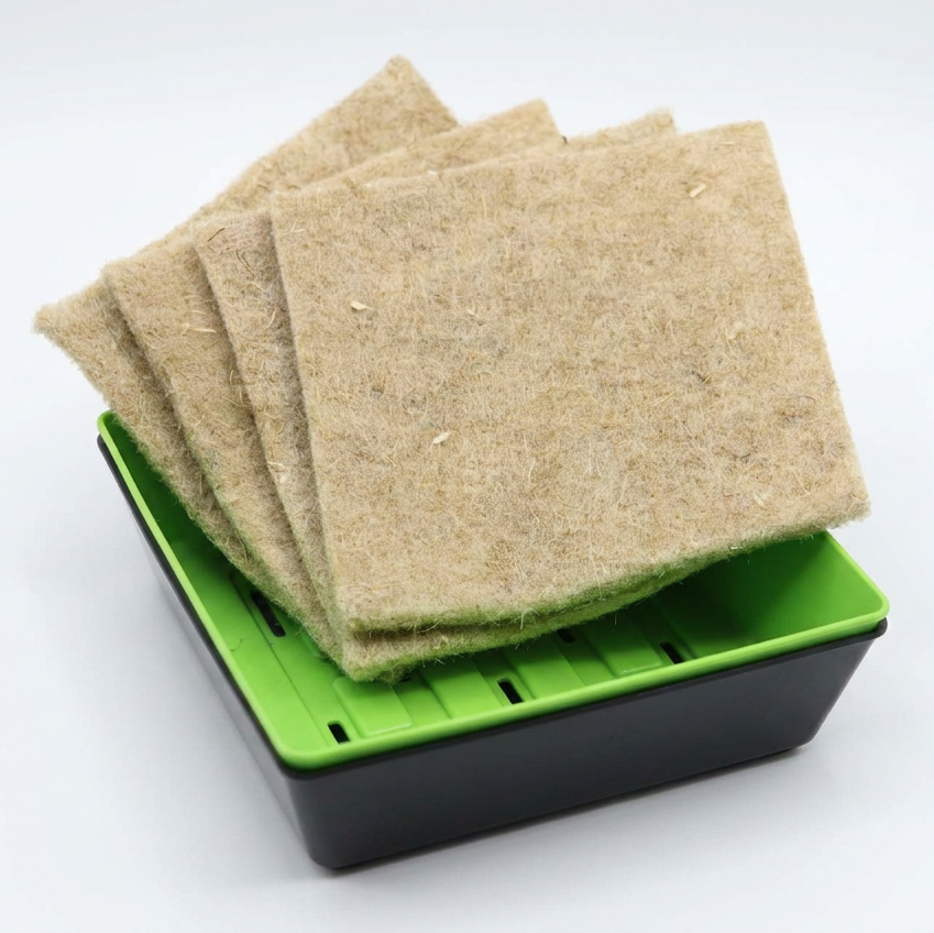 Hemp & Wool 5x5 Hydroponic Microgreen Mat