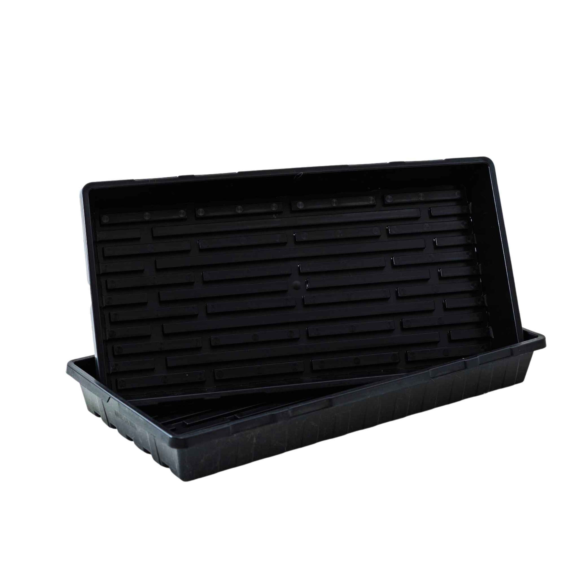 Black (The Standard): Heavy duty black 1020 deep microgreen tray - Bootstrap Farmer NZ