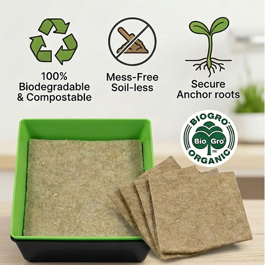 Hemp & Wool 5x5 Hydroponic Microgreen Mat