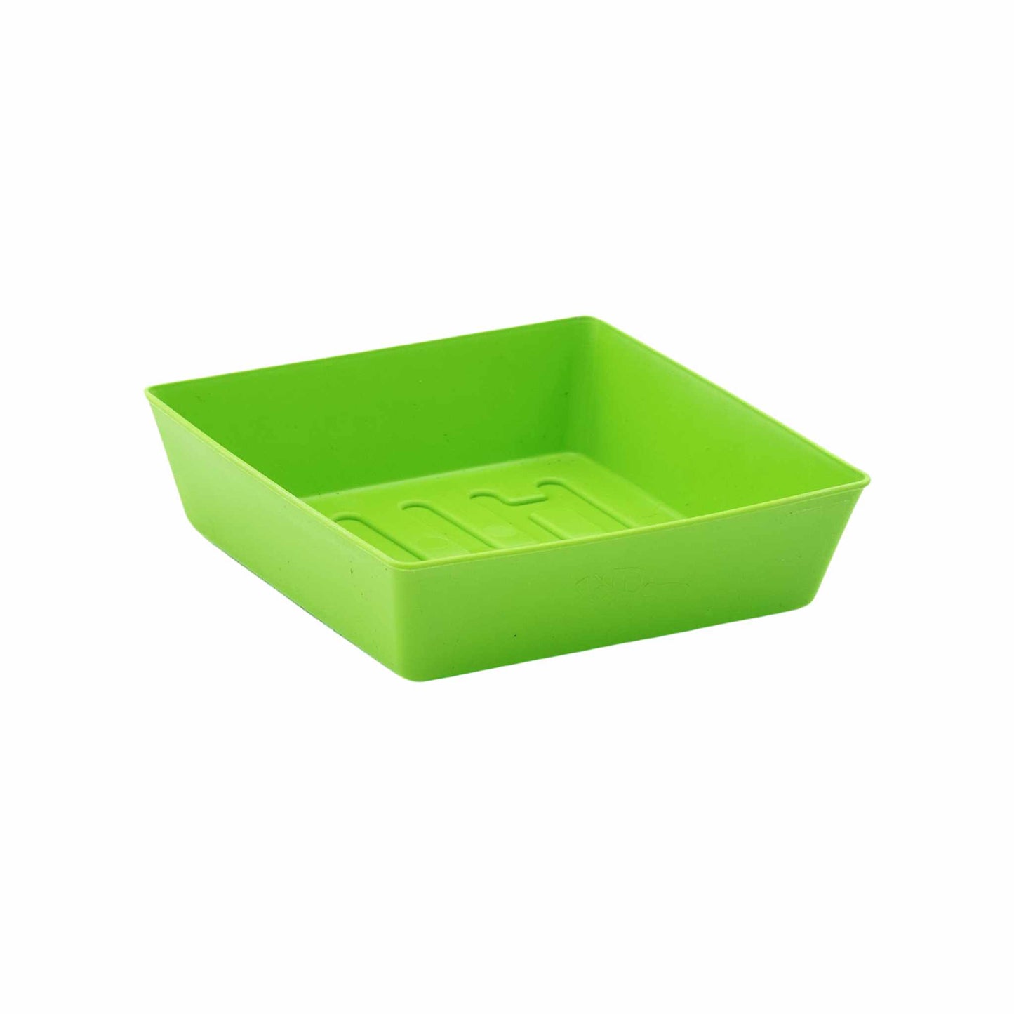 Green how to grow microgreens at home 5x5 shallow tray for microgreens - durable food-safe polypropylene
