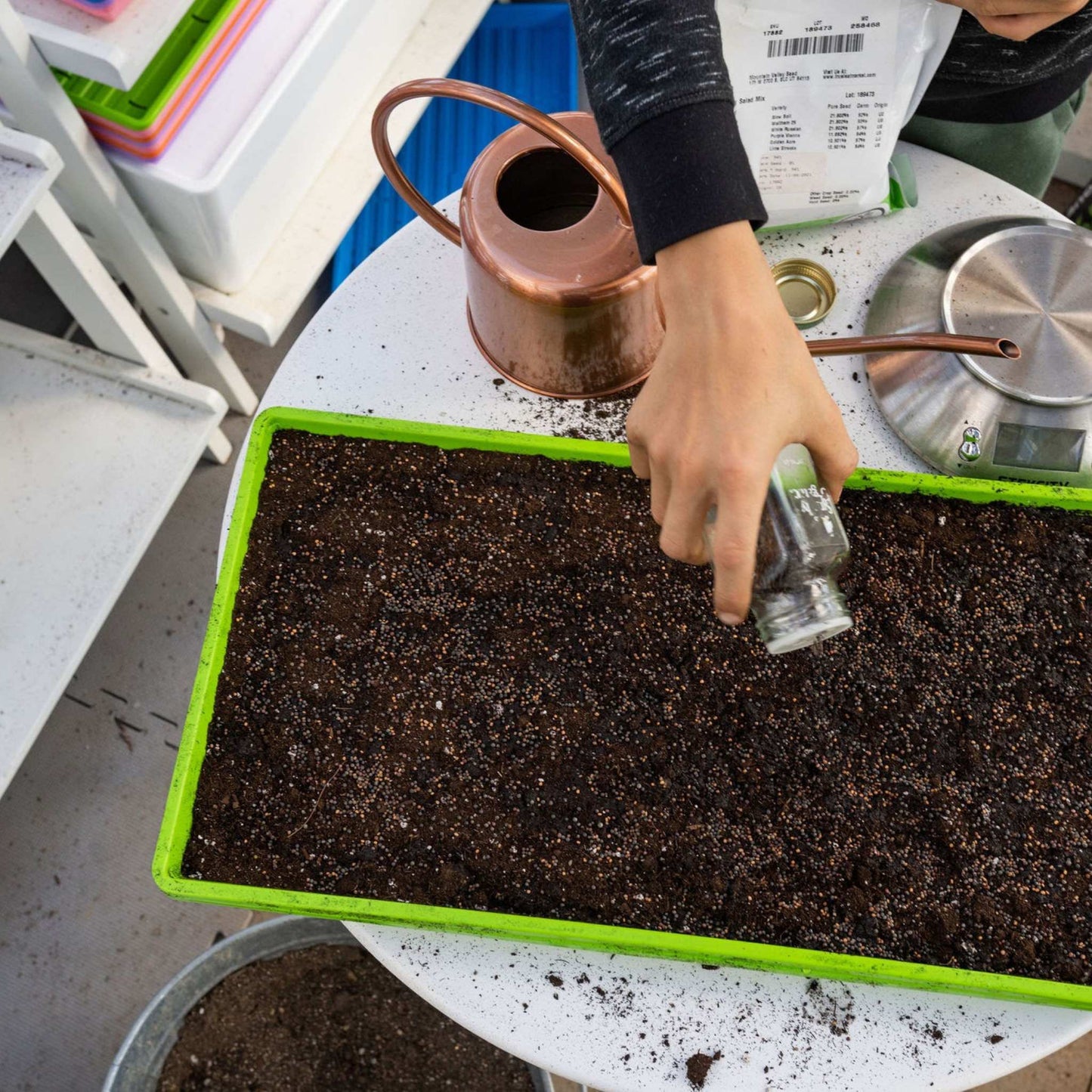 Bootstrap Farmer 1020 shallow microgreen tray for vertical farming